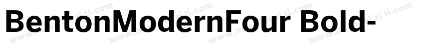 BentonModernFour Bold字体转换